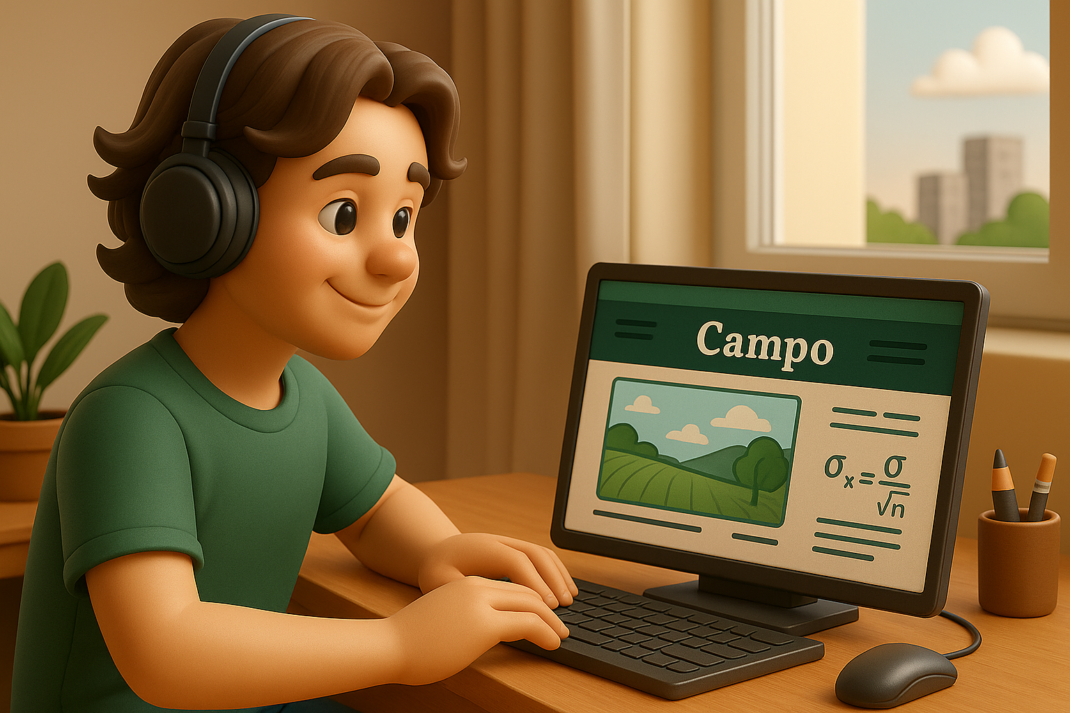 Adolescentes sentado pesquisando informações sobre o campo no computador 